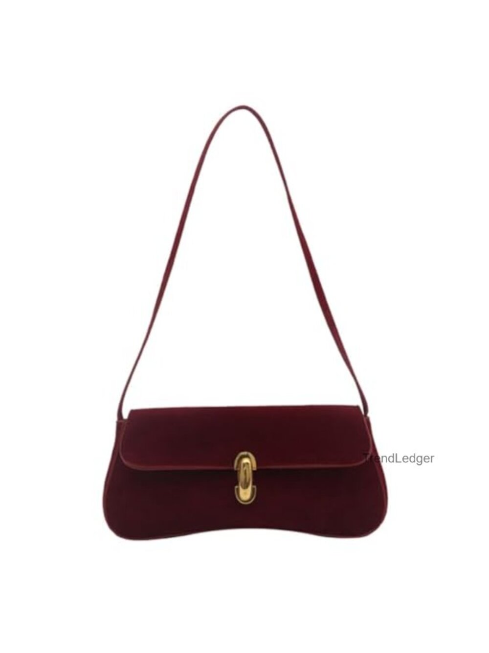 Faux Suede Leather Small Shoulder Bag Hobo Clutch Retro Handbag